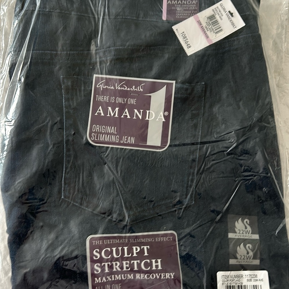 Gloria Vanderbilt Amanda Sculpt Stretch Slimming Jean, Color Portland